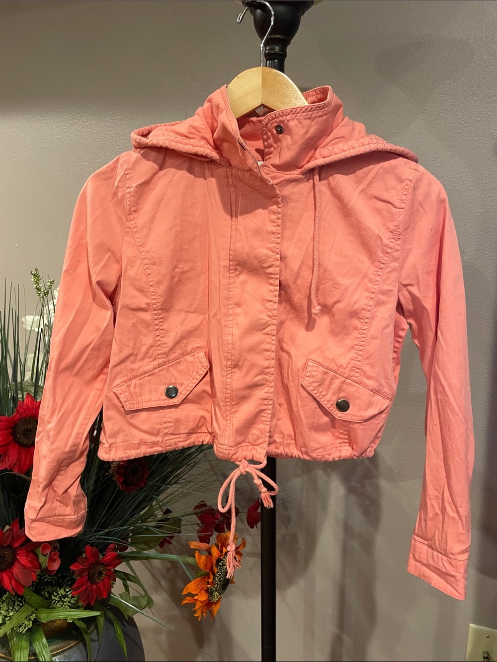 American Rag Coral Pink Button-Front Shirt
